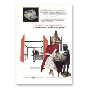 1955 Underwood Typewriter Print Ad | You Both Look Good
