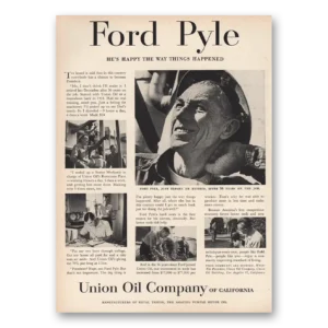 1955 Union Oil Print Ad | Ford Pyle