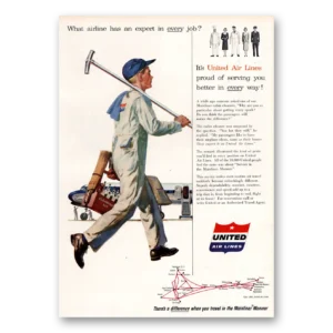1955 United Airlines Print Ad | Expert