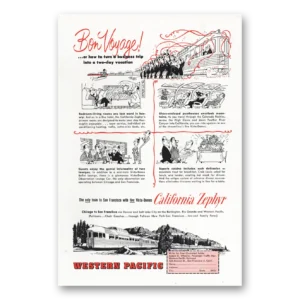1955 California Zephyr Print Ad | Bon Voyage