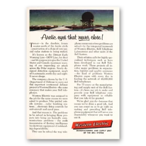 1955 Western Electric Print Ad | Arctic Eyes