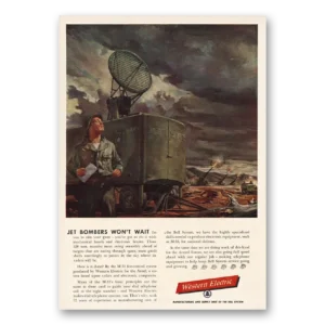 1955 Western Electric Print Ad | Jet Bombers