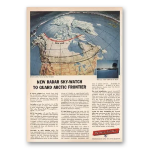 1955 Western Electric Print Ad | Radar Sky Watch