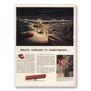 1955 Western Electric Print Ad | Nearly Midnight Indianapolis