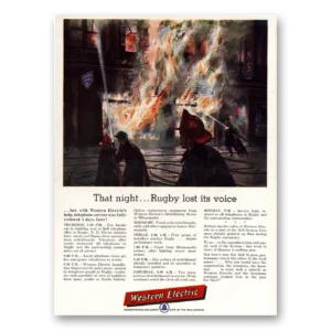 1955 Western Electric Print Ad | Rugby