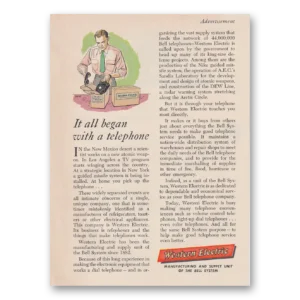 1955 Western Electric Print Ad | All Began