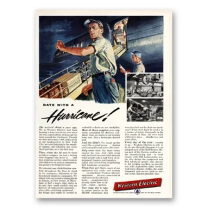 1955 Western Electric Print Ad | Hurricane