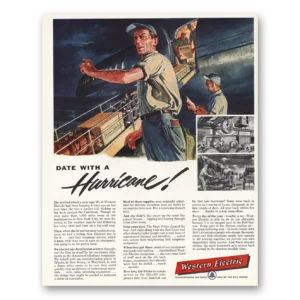 1955 Western Electric Print Ad | Hurricane
