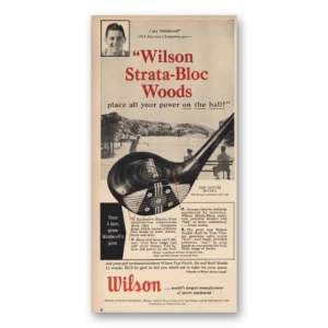 1955 Wilson Sporting Goods Print Ad | Cary Middlecoff