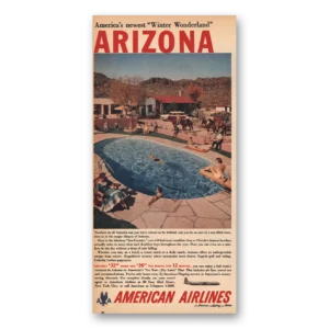 1956 American Airlines Print Ad | Arizona