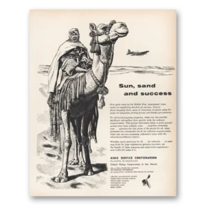 1956 Aero Service Print Ad | Middle East