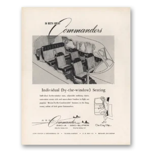 1956 Aero Commander Print Ad | Window Seating
