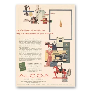 1956 Alcoa Print Ad | Caribbean Oil