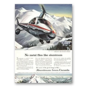 1956 Aluminum from Canada Print Ad | No Metal Flies