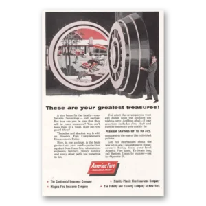 1956 America Fore Insurance Print Ad | Greatest Treasures