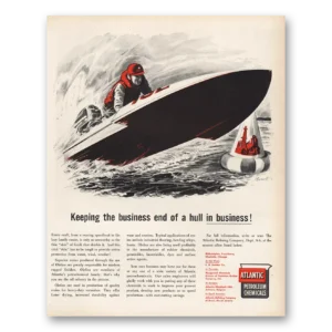 1956 Atlantic Petroleum Chemicals Print Ad | Business End