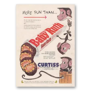 1956 Baby Ruth Print Ad | Candy Bar