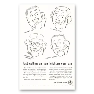 1956 Bell Telephone Print Ad | Brighten Day