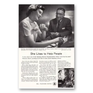 1956 Bell Telephone Print Ad | Help People