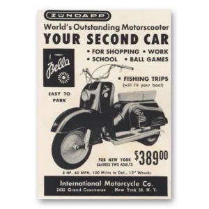 1956 Bella Motorscooter Print Ad | Bella Motorscooter