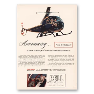 1956 Bell Aircraft Print Ad | Bellairus