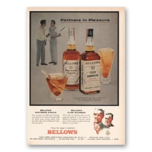 1956 Bellows Partners Choice Print Ad | Partners Pleasure