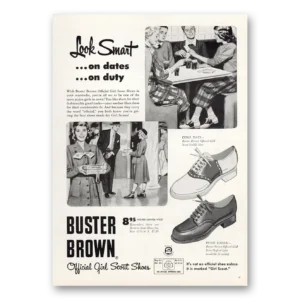 1956 Buster Brown Print Ad | Look Smart