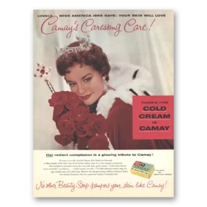 1956 Camay Soap Print Ad | Miss America