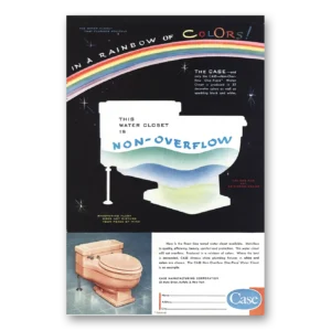 1956 W A Case & Son Print Ad | Rainbow Colors