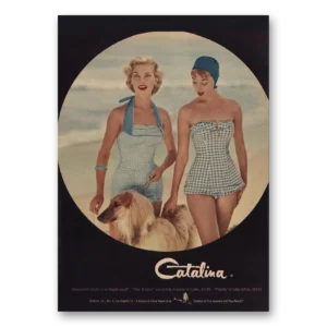 1956 Catalina Swimwear Print Ad | Summertime Checks