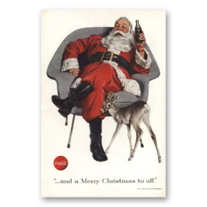 1956 Coca Cola Print Ad | Merry Christmas
