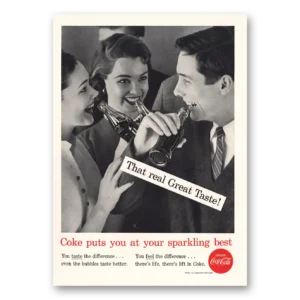 1956 Coca Cola Print Ad | Sparkling Best