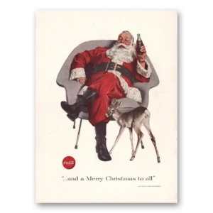 1956 Coca Cola Print Ad | Merry Christmas