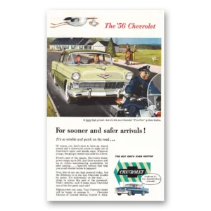1956 Chevrolet Two Ten Print Ad | Sooner Safer