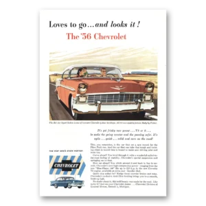 1956 Chevrolet Bel Air Print Ad | Loves To Go