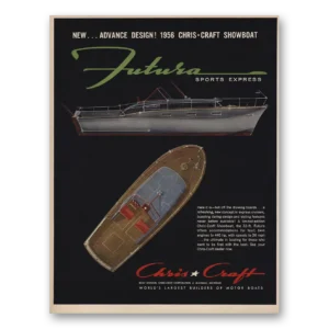 1955 Chris Craft Print Ad | Futura Sports