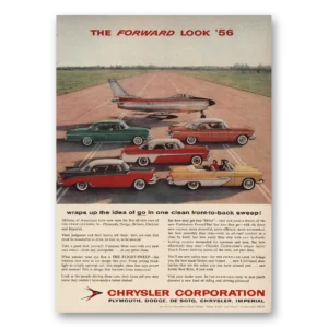 1956 Chrysler Print Ad | Clean Front To Back