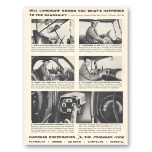 1956 Chrysler Corporation Print Ad | Bill Lundigan