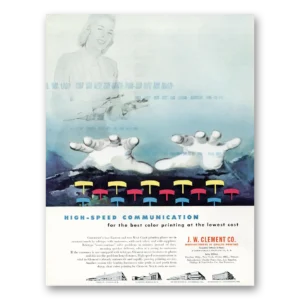1956 J W Clement Print Ad | High Speed