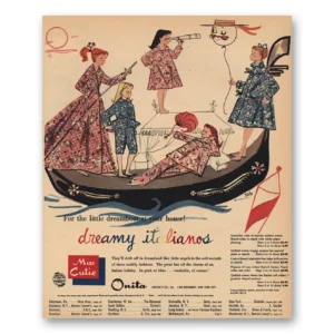 1956 Miss Cutie Print Ad | Dreamy Italianos