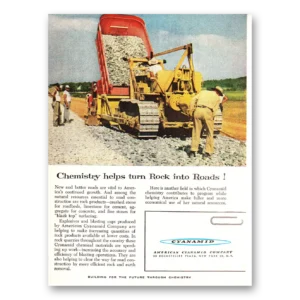 1956 Cyanamid Print Ad | Chemistry Helps