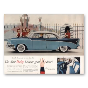 1956 Dodge Lancer Print Ad | In All The World