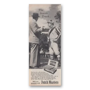 1956 Dutch Masters Cigars Print Ad | Inside Track