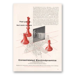 1956 Consolidated Electrodynamics Print Ad | Fast Game