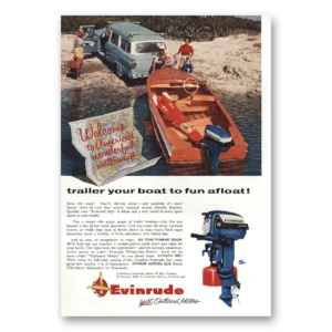 1956 Evinrude Print Ad | Fun Afloat