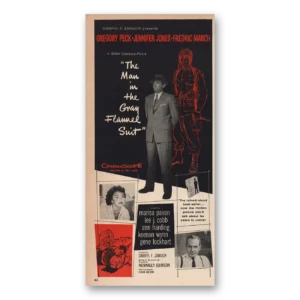 1956 Man In the Gray Flannel Suit Movie Promo Print Ad | Jennifer Jones