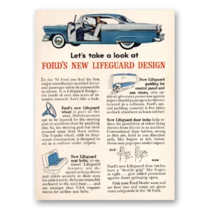 1955 Ford Print Ad | Lifeguard Design