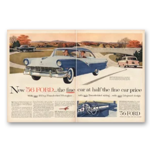 1956 Ford Print Ad | Half The Car Price