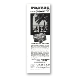 1956 Graflex Cameras Print Ad | Graphic 35