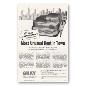 1956 Gray Manufacturing Print Ad | Audograph V